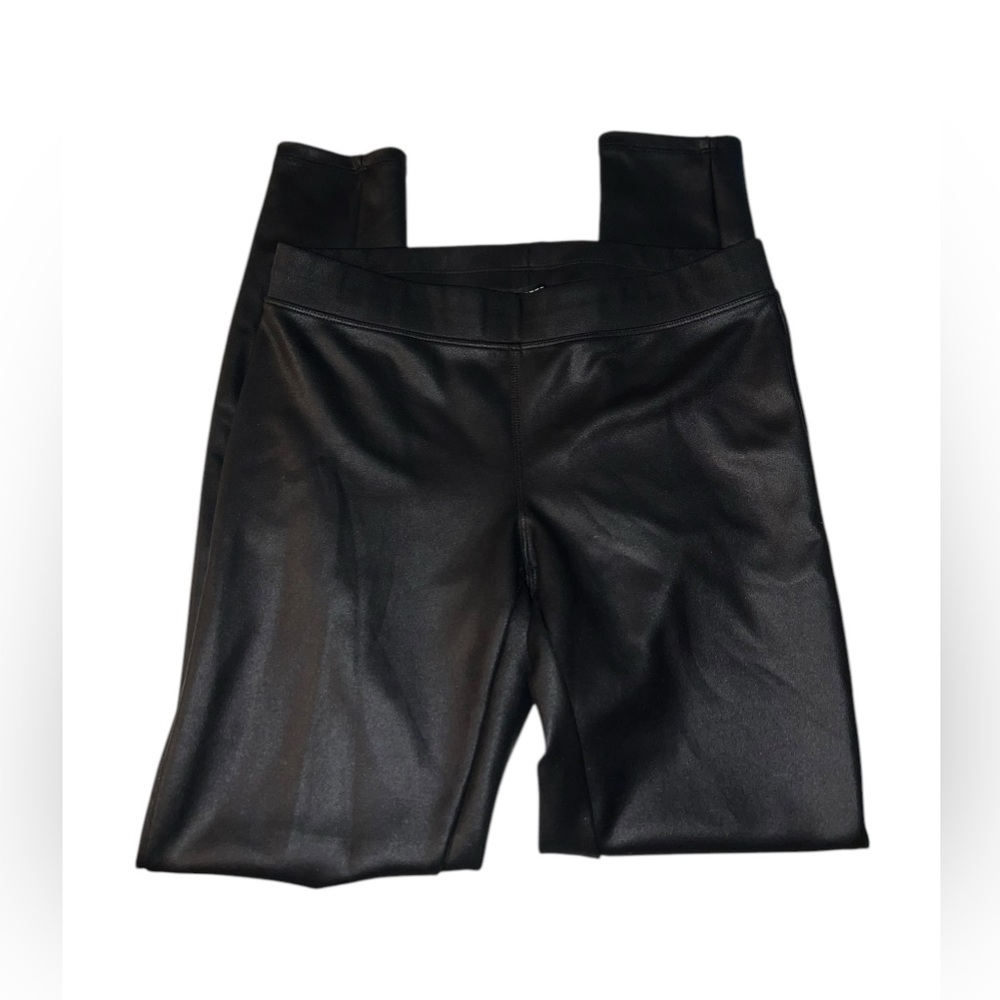 Express Black Faux Leather Leggings Small - Picture 4 of 5